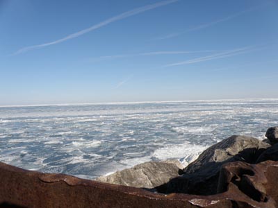 Ice as far as you can see.