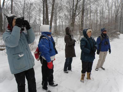 LENSC snowy day birders