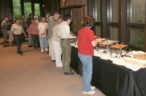 Diners lined up   Dave Lewis