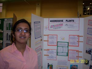 Science Fair Swetha and Aggressive plants