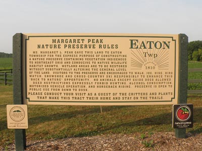 Peak Preserve sign